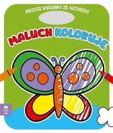 Maluch koloruje. Motyl - tantis.pl
