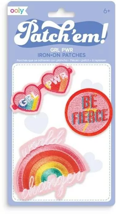 Naprasowanki Patch Em - Grl Pwr - tantis.pl