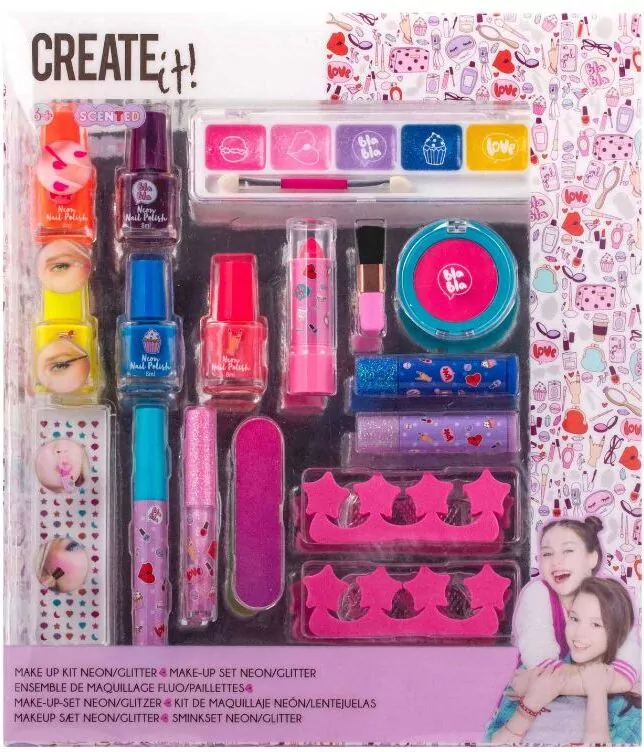 Zestaw Make-up neon brokat CREATE IT! - tantis.pl