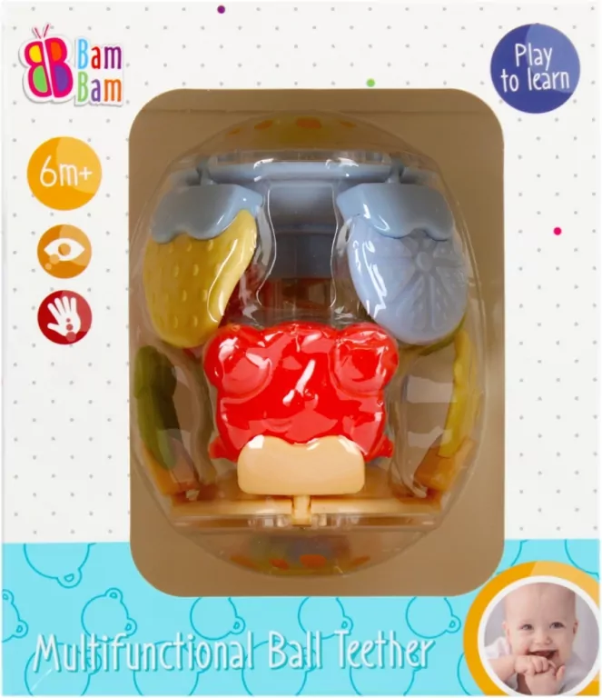 Gryzak dla dzieci kula wielofuncyjna BAM BAM - tantis.pl