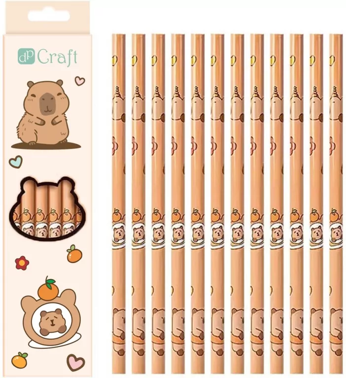 Zestaw ołówków HB Kapibara - tantis.pl