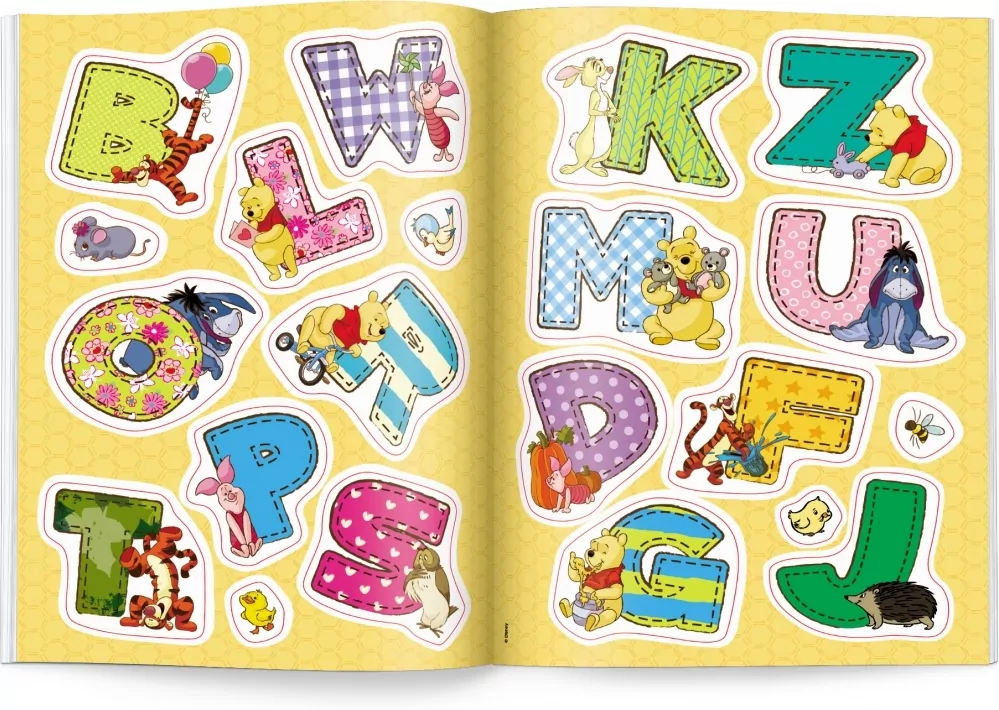 Disney uczy. Alfabet do kolorowania. Kubuś i przyjaciele - tantis.pl