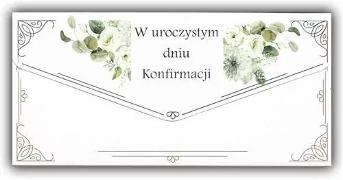 Karnet-koperta Konfirmacja
