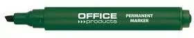 Marker permanentny OFFICE PRODUCTS, ścięty, 1-5mm (linia), zielony 12 sztuk - tantis.pl