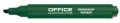 Marker permanentny OFFICE PRODUCTS, ścięty, 1-5mm (linia), zielony 12 sztuk - tantis.pl