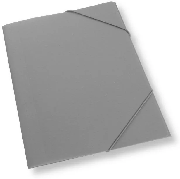 Teczka A4 z gumką plastikowa szara - tantis.pl