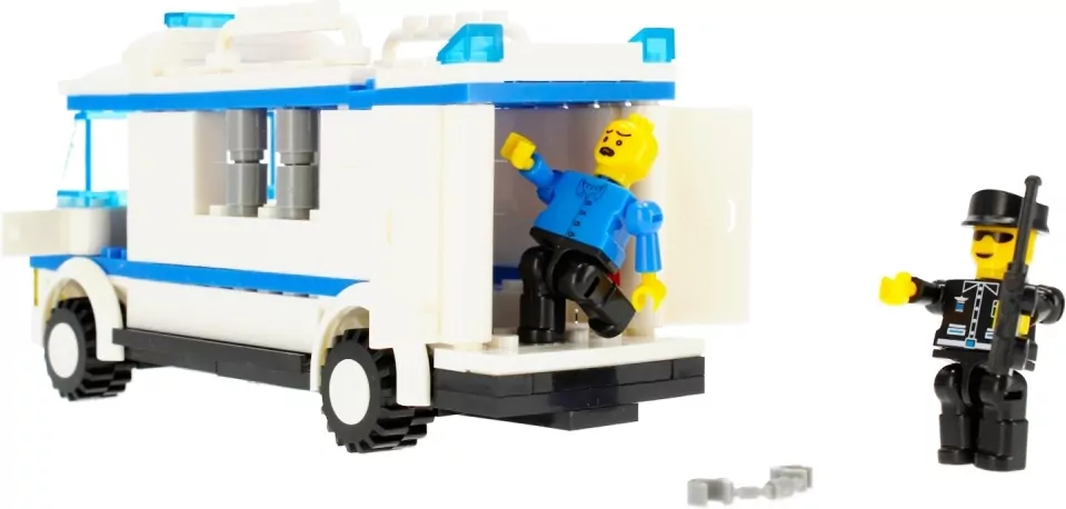 Klocki konstrukcyjne Alleblox Policja 134 elementy - tantis.pl