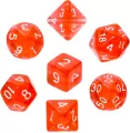 Komplet kości REBEL RPG - Mini Kryształowe - Czerwone - tantis.pl