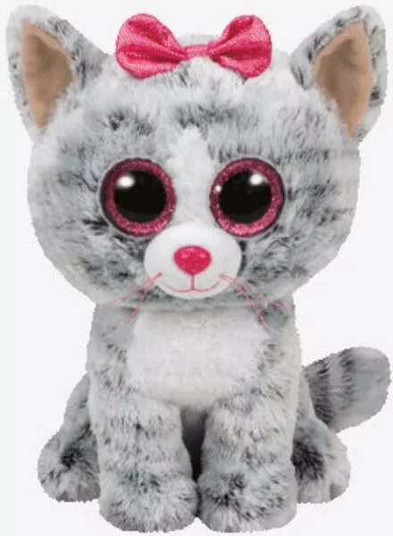 Ty Beanie Boos Kiki. Szary kot 24cm - tantis.pl