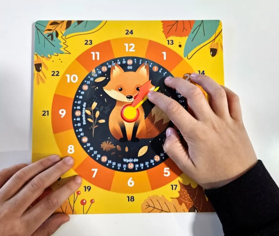 Zegar edukacyjny - Lis - tantis.pl
