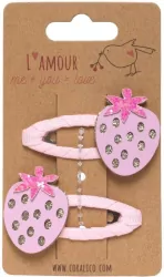 Zestaw spinek z truskawkami