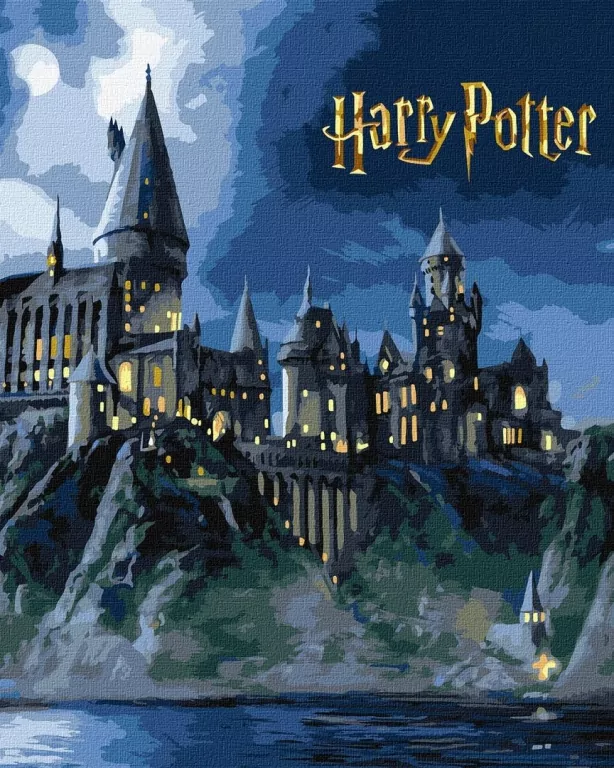 Malowanie po numerach - Harry Potter. Hogwart nocą - tantis.pl