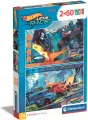 Puzzle 2x60 Super Kolor Hot Wheels - tantis.pl