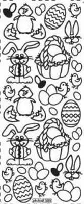 Stiker ażurowy 389 10x23cm złoty - tantis.pl