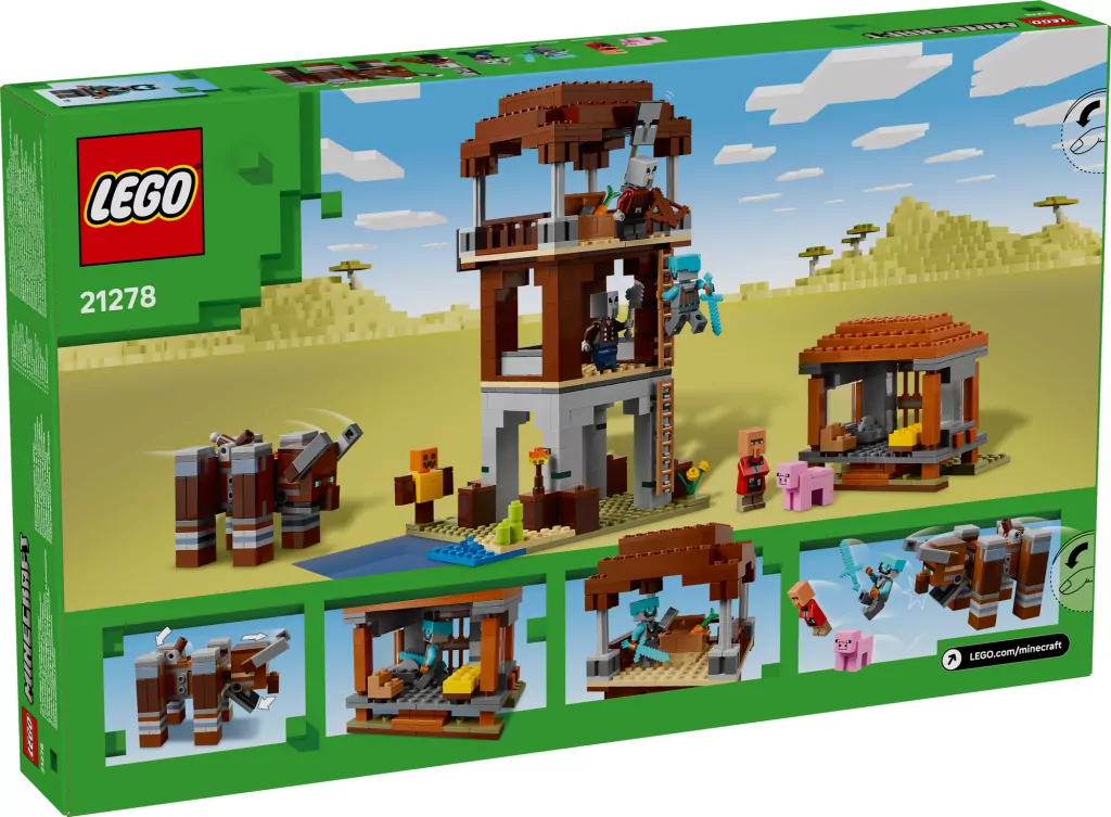 LEGO® Minecraft. Kryjówka rozbójników i dewastatorów 21278 - tantis.pl