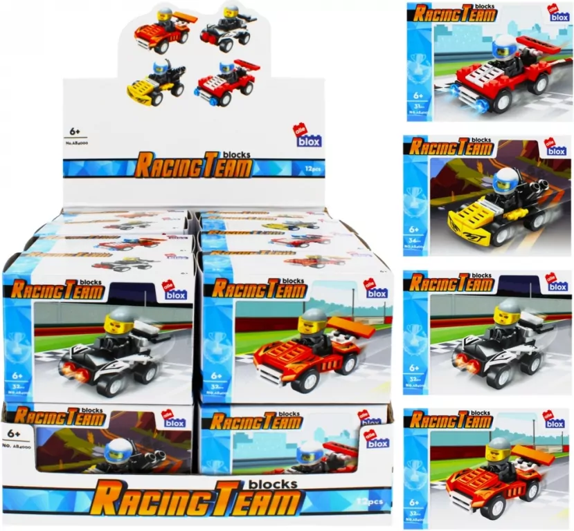 Klocki konstrukcyjne Alleblox speed 31-34 elementy, mix - tantis.pl