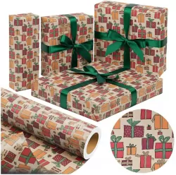 Papier kraft Kolorowe Prezenty X-Strong 38cmx20m