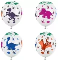 Balony Dinozaury. Białe 30cm - tantis.pl
