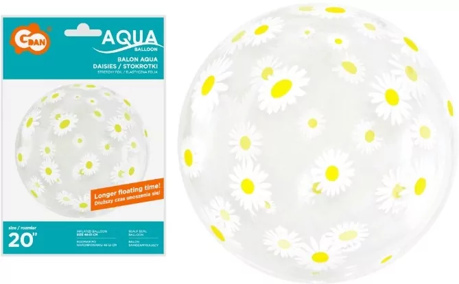 Balon aqua-kryształ Stokrotki - tantis.pl