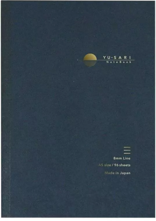 Notatnik A5 linie Yu-Sari 8mm czarny - tantis.pl