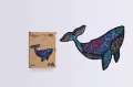 Puzzle drewniane eko 125. Potężny wieloryb A3 - tantis.pl
