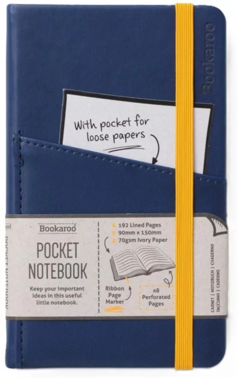 Notatnik A6. Bookaroo. Journal Pocket. Granatowy - tantis.pl