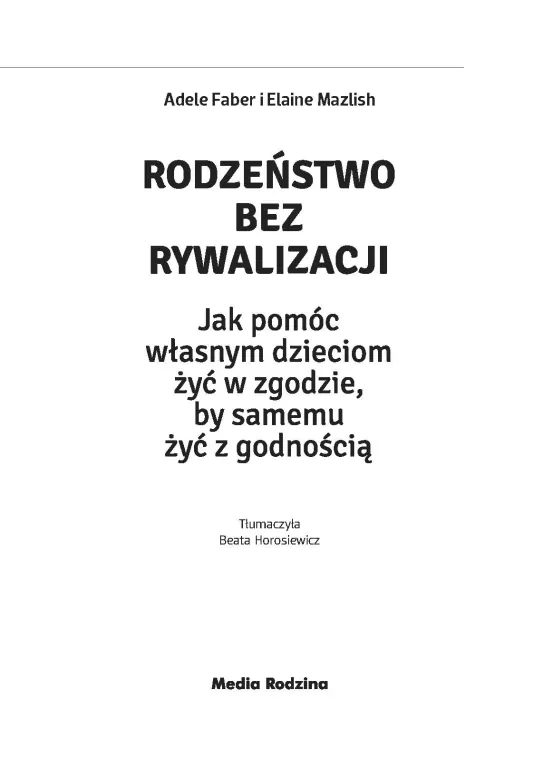 Rodzeństwo bez rywalizacji - tantis.pl