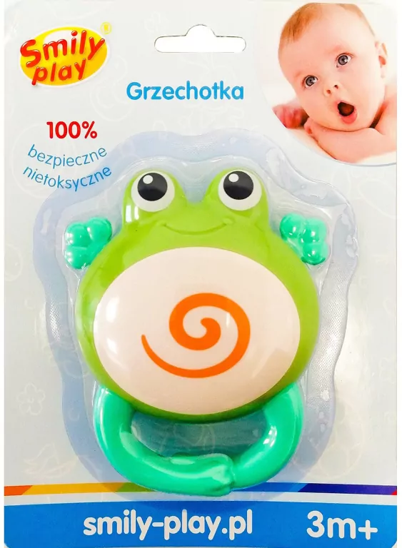 Grzechotka żaba. Zabawka. Smily Play - tantis.pl