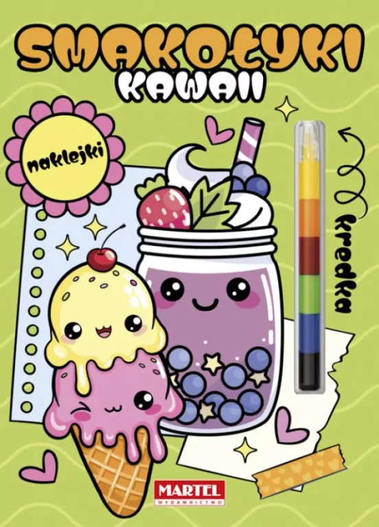 Modułowa kredka. Kawaii smakołyki z naklejkami - tantis.pl
