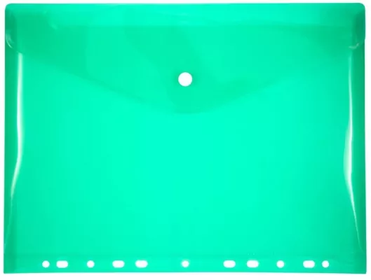 Teczka PP A4 z europerforacją. Zielona