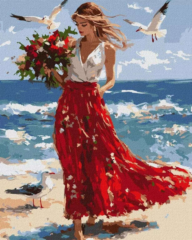Malowanie po numerach - Fale wolności 40x50cm - tantis.pl