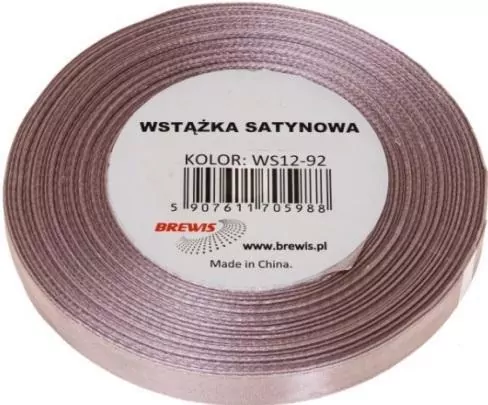 Wstążka satynowa pudrowy róż 6mm x 32m - tantis.pl
