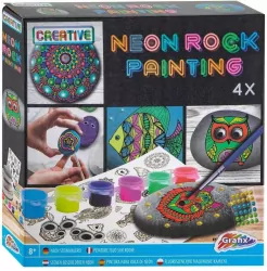Zestaw do malowania kamieni neonowy