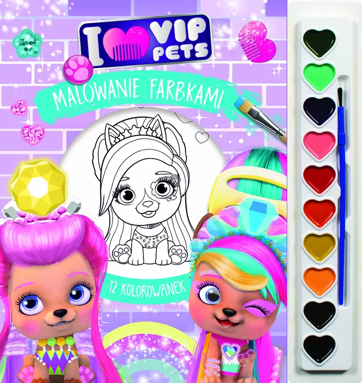 Malowanie farbkami. I love VIP Pets - tantis.pl
