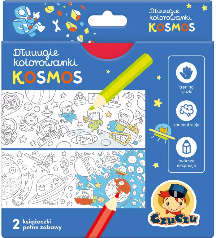 CzuCzu. Kosmos. Dłuuugie kolorowanki - tantis.pl