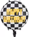 Balon foliowy Szachownica Happy Birthday, 45cm - tantis.pl