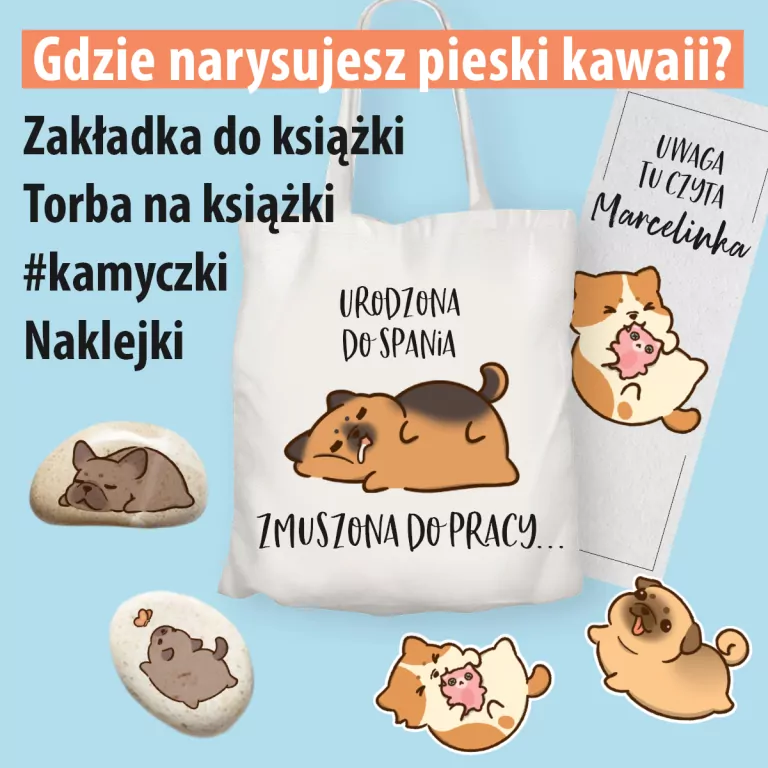 Pieski kawaii. Naucz się rysować krok po kroku - tantis.pl