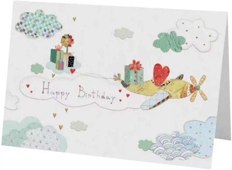 Karnet B6 + koperta Urodziny samolot - tantis.pl