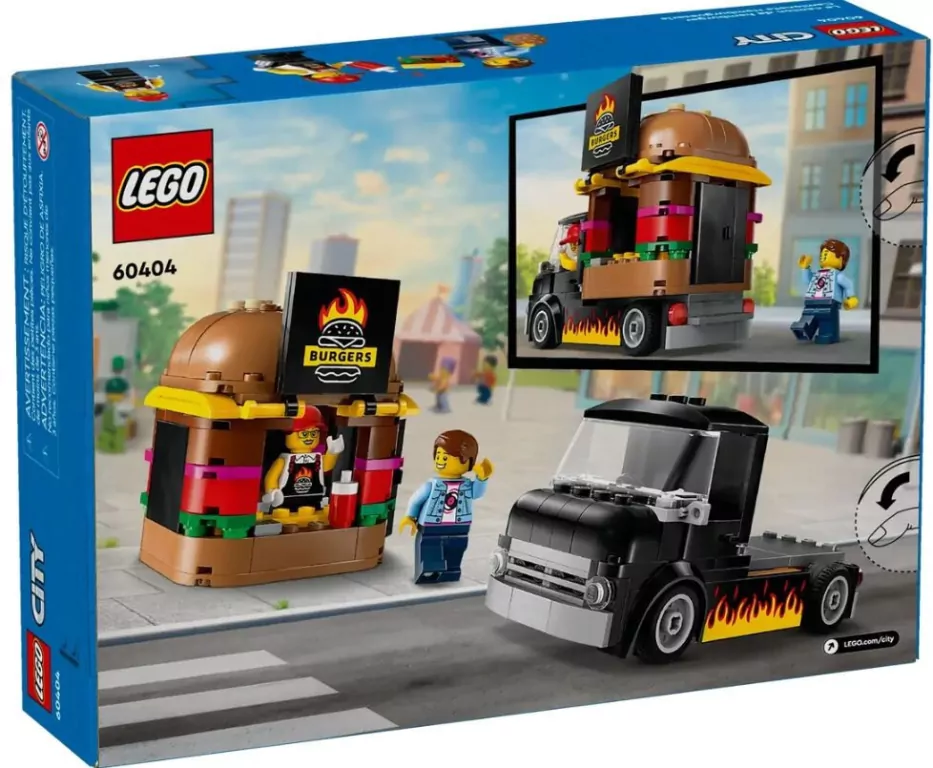 LEGO® City. Ciężarówka z burgerami 60404 - tantis.pl