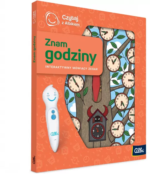 Czytaj z Albikiem. Znam godziny. Interaktywny zegar - tantis.pl