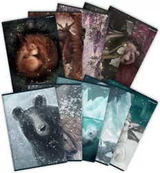 Zeszyt 95x148cm/32K kratka. Forest/Ice