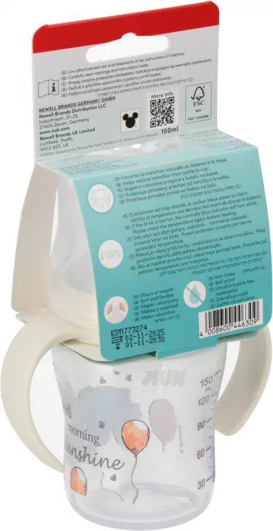 NUK. Butelka do nauki picia z ustnikiem. 150 ml. Osioł - tantis.pl