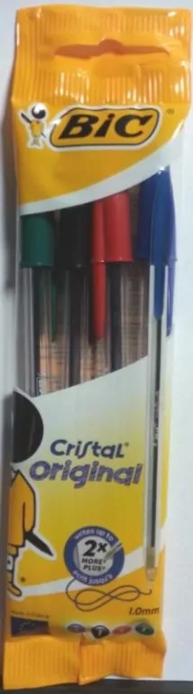 Długopis Cristal Original pouch mix 4 kolory BIC - tantis.pl