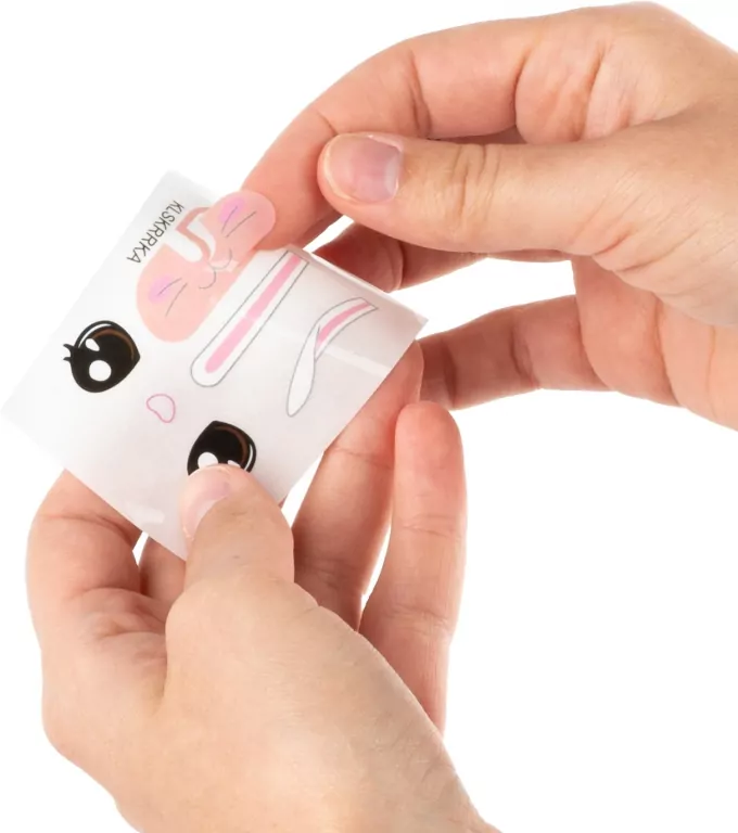 Klocki snapets królik różowy KIDEA - tantis.pl