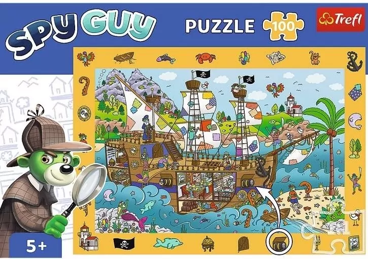 Puzzle 100 Obserwacyjne - Spy Guy Statek TREFL - tantis.pl