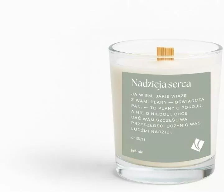 Świeca zapachowa - Nadzieja serca - jaśmin - tantis.pl