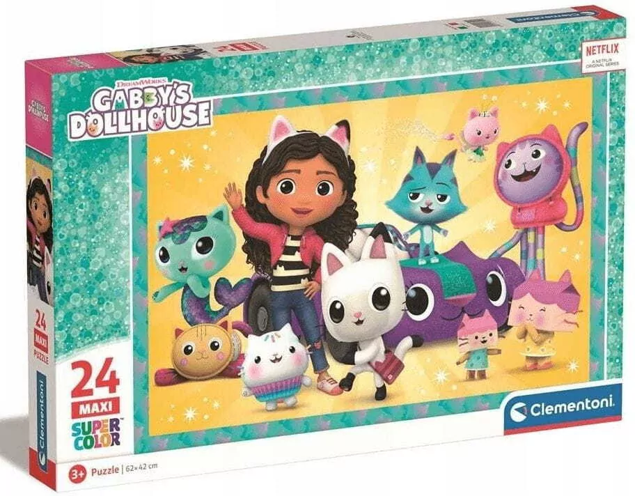 Puzzle 24 Maxi Super Kolor Gabby's Dollhouse - tantis.pl