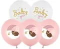 Balony Strong Pastel Baby girl 30 cm mix - tantis.pl