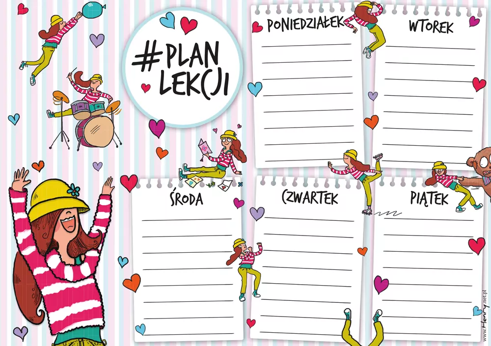 Plan lekcji A5. Dziewczyna - tantis.pl