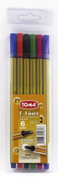 Cienkopis F-Liner 6 kolorów. - tantis.pl